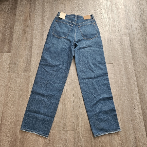 Madewell Denim - MADEWELL Baggy Straight Hi Rise Jeans Size 26 New With Tags Medium Wash